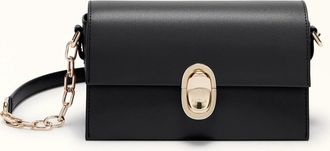 Furla Eclisse Borsa A Tracolla Mini Nero Nero Pelle Di Vitello Sidney Donna