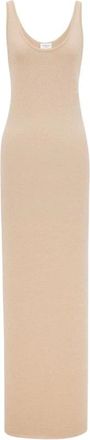 Saint Laurent Maxi Jurken - Dames - Maxi kleedjes - Geel - L - Polyester - Kleedjes