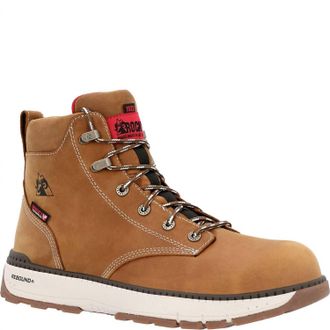 Rocky Mens Rebound Wedge Boot In Brown