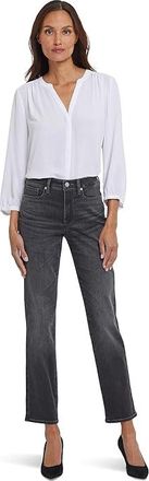 NYDJ High Rise Sheri Womens Clothing Gloomy Marais : 10 32, Cotton/Denim/Elastane
