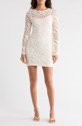 Madden Girl Bell Sleeve Minidress in Cream at Nordstrom Rack, Size X-Large