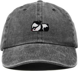 Dalix Pandit Panda Dad Cap in Washed Black at Nordstrom