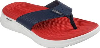 Skechers Mens Go Consistent Sandal Synthwave Sandals/Thong Sandals, Navy/Red, 7.5 UK