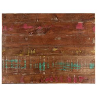 Berkfield Home Table Top 90x70x3.8 cm Rectangular Solid Wood Reclaimed in Brown