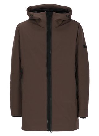 Peuterey Brown Metide Hooded Padded Long Coat