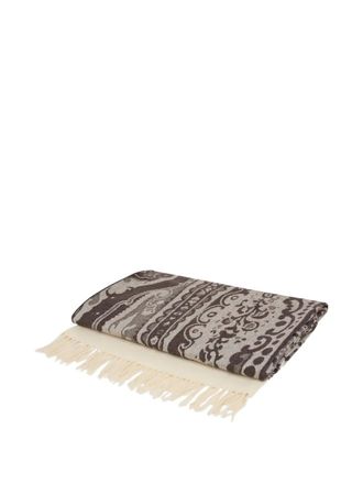Etro Home Coperta con stampa paisley jacquard (140cm x 180cm) - Grigio