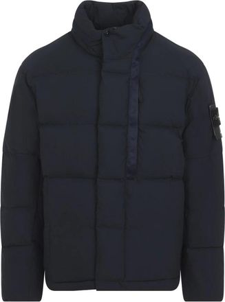 Stone Island Donsjack - Heren - Winterjassen - Blauw - S - Jassen