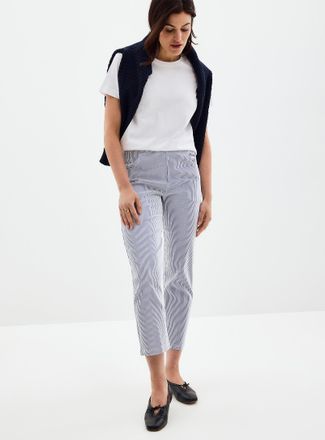 Hue Womens Seersucker striped legging