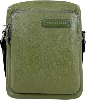 The Bridge Ludovico Crossbody - Heren - Schoudertassen - Groen - ONE Size - Leer - Tassen