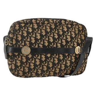 Dior Pre-owned Cross Body Bags, female, Multicolor, Size: ONE SIZE Pre-owned Trotter Canvas Shoulder Bag