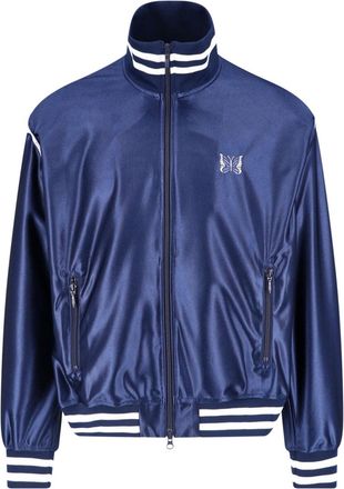 Needles Navy High Collar Butterfly Track Jacket