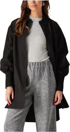 ALIX The Label Oversized Geweven Blouse - Dames - Overhemden - Zwart - XS - Overhemden