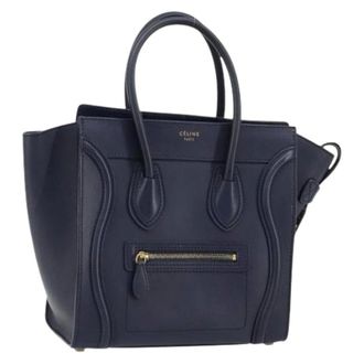 Celine Pre-owned Handbags, female, Blue, Size: ONE SIZE Pre-owned Vintage Hand Bag