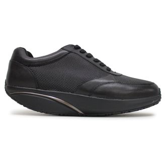 Mbt Nafasi 5 Nappa Leather Womens Comfort Trainers - Black Black - Size:UK 3.5