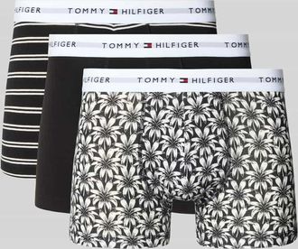 Tommy Hilfiger Trunks aus Baumwoll-Mix im 3er-Pack in Black, Gr&ouml;&szlig;e XXL