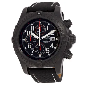 Breitling Pre-owned Breitling Avenger Chronograph Automatic Chronometer Black Dial Mens Watch M1337010-B930-122S