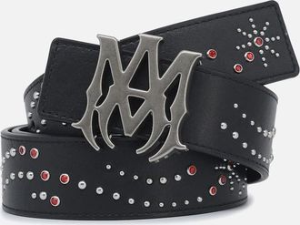 Amiri Mens MA Stud 4CM Belt Black - Size: 105
