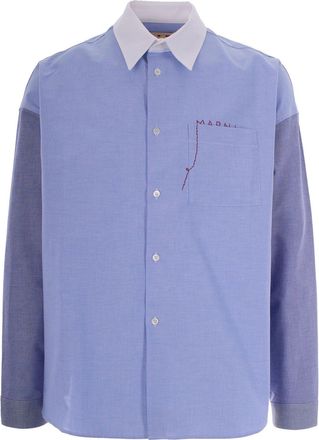 Marni Patchwork Embroidered Shirt