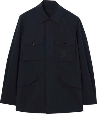 Burberry Navy Blue Logo Jacket