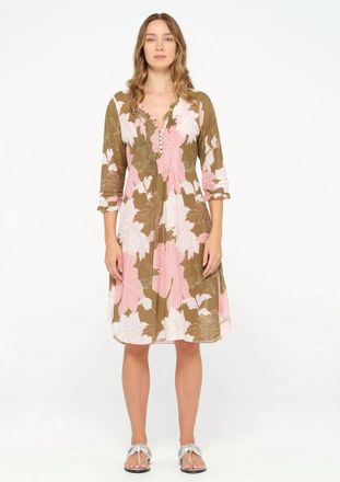 Oneseason Playa Middy Poppy Dress In Camel
