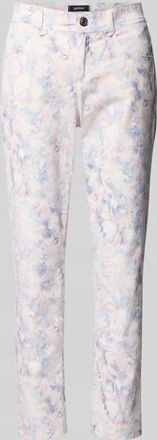 Gardeur Hose in verk&uuml;rzter Passform mit Allover-Look in Hellblau, Gr&ouml;&szlig;e 38K