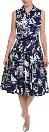 Samantha Sung Amber Cote Dazure Midi Shirtdress