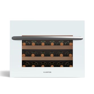 Klarstein Klarstein Armario Para Vino Vinoline 24 Built-in Uno 24 Botellas Integrado Led Puerta De Cristal Blanco