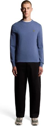 Lyle & Scott Lambswool Blend Crew Neck Sweater in Graystone Marl at Nordstrom, Size X-Large