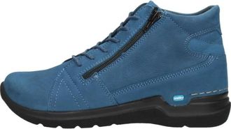 Wolky Waarom Veterschoen - Dames - Veterlaarzen - Blauw - 42 EU - Wol - Schoenen