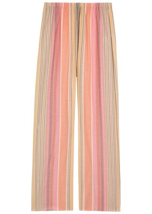 Faithfull The Brand Jensen Striped Cotton Trousers - Multicoloured - S (UK8-10 / S)