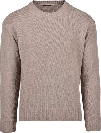BATURO Grey Regular-Fit Cotton-Blend Sweater