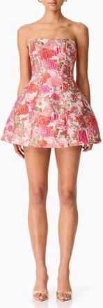 Elliatt Floralie Floral Brocade Party Dress in Pink Floral at Nordstrom, Size Xx-Large