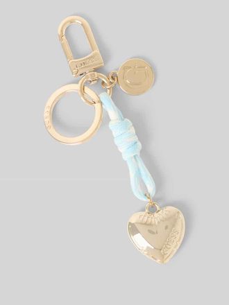 Guess Damen Schl&uuml;sselanh&auml;nger mit Logo-Detail in Hellblau, Gr&ouml;&szlig;e 1