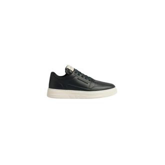 Emporio Armani Blauwe leren lage sneakers - Heren - Sneakers - Blauw - 40 EU - Leer - Schoenen