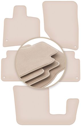 OEM Alfombrillas Beige Premium Para Audi Q7 I 4l Suv 2005-2015