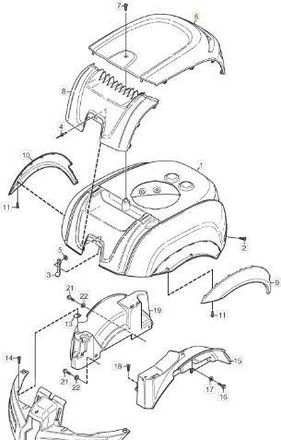 STIGA Sports Tapa De Motor Original Stiga - 1134-5636-01
