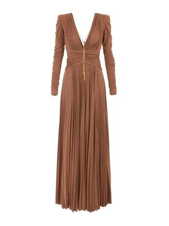 Elisabetta Franchi Draped Red Carpet Dress