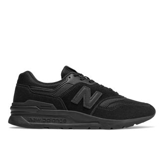 New Balance Sneaker NEW BALANCE 997H, Herren, Gr. 44, schwarz (schwarz, schwarz), Leder, Textil, Schuhe Sneaker