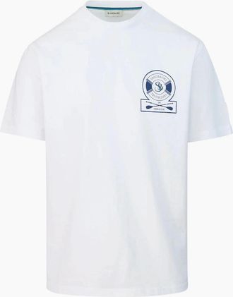Sandbanks Mens Sandbanks Paddle Club T-Shirt White - Size: 38