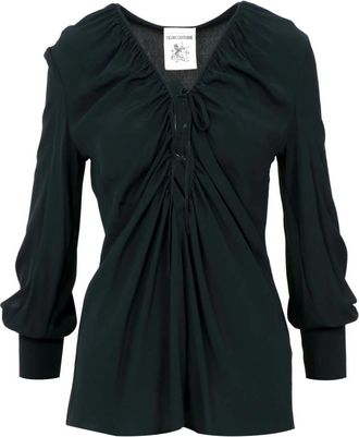 Semicouture Blouses - Dames - Blouses - Zwart - XL - Overhemden