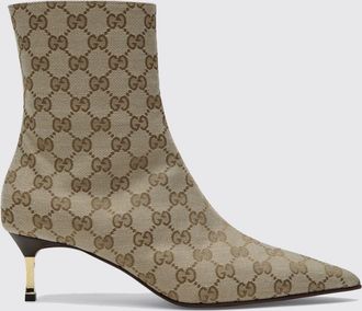Gucci Stivaletti Bombshell in canvas GG jacquard con tacco a stiletto medio