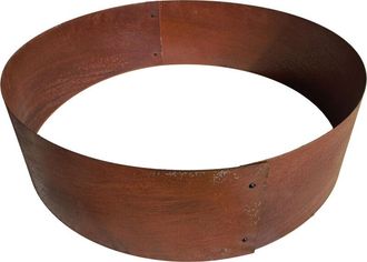 Relaxdays Relaxdays Planting Ring Corten Steel, HxD: 20 x 70 cm, Tree Ring Rust Finish, Round Garden Bed, Lawn Edging, Brown