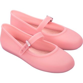 Melissa Soft Ballerina Flat in Milky Pink at Nordstrom, Size 8