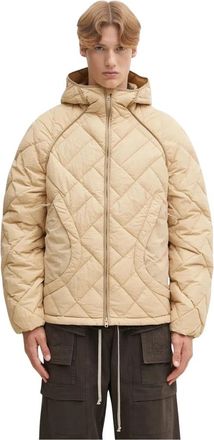Kenzo Weave Light Weight Down Jacket - Heren - Gewatteerde jassen - Beige - XL - Leer - Jassen