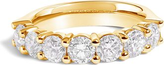 House of Brilliance 14K Gold 2. 0 Cttw Diamond 7 Stone Band Ring