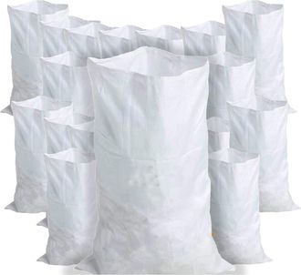 OEM 20 Sacos Para Escombros, 55x95 Cm, 55 Kg, Polipropileno Tejido, Doble Costura, Para Construcci&oacute;n Y Jardiner&iacute;a