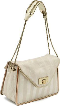 Chloé Borsa a spalla Sally a righe - Grigio