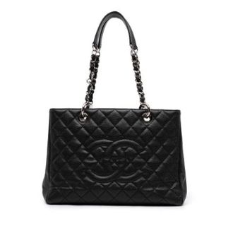 Chanel Pre-owned Grand Shopping Tote - Dames - Pre-owned - Zwart - Maat: ONE Size Leer