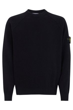 Stone Island Black Crew Neck Sweater