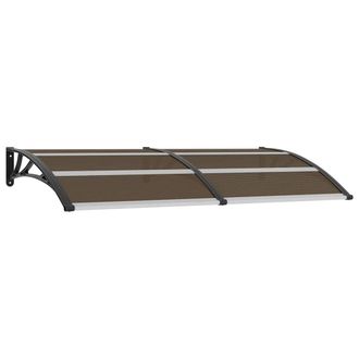 vidaXL Marquesina De Puerta Pc Negro 200x100 Cm Vidaxl